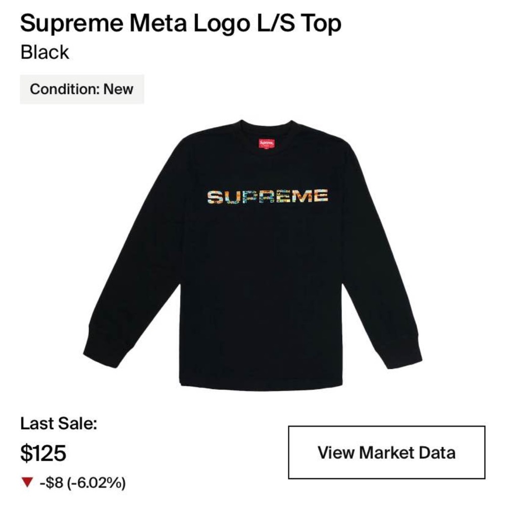 Supreme long sleeve